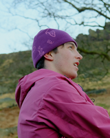 Hikerdelic Petroglyph Skull Beanie Grape