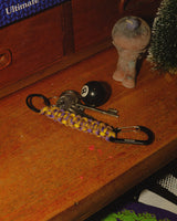 Hikerdelic Carabiner Keyring Purple/Yellow Fleck