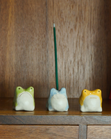 Hikerdelic Kaeru Ceramic Incense Holder Purple