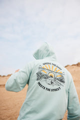 Hikerdelic Surf Meets Street Hoody Sea Foam