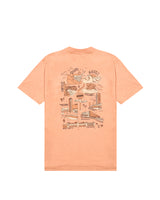 Hikerdelic Peak & Precinct SS T-Shirt Coral
