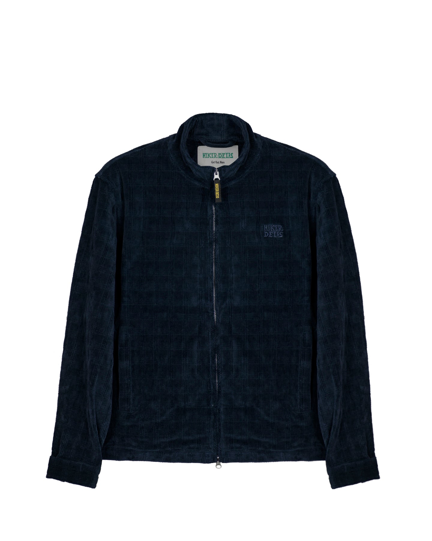 Hikerdelic Plaid Corduroy Track Jacket Navy - Hikerdelic Shop