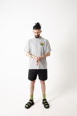 Hikerdelic Original Logo SS T-Shirt - Grey Marl