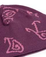 Hikerdelic Petroglyph Skull Beanie Grape