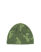 Hikerdelic Petroglyph Skull Beanie Forest Green