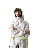 Hikerdelic Mucker Packable Jacket - Light Taupe / Washed Lime
