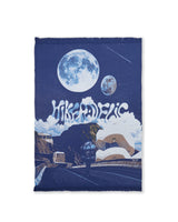 Hikerdelic Retro Future Picnic Blanket Navy
