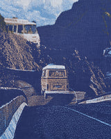 Hikerdelic Retro Future Picnic Blanket Navy