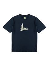 Hikerdelic Camp Logo T-Shirt Navy