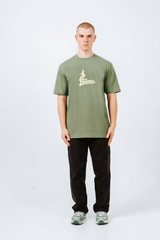 Hikerdelic Camp Logo T-Shirt Khaki
