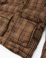 Hikerdelic Calland Plaid Puffer Jacket Brown Plaid