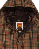 Hikerdelic Calland Plaid Puffer Jacket Brown Plaid