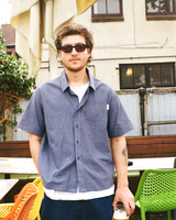 Hikerdelic Downtime Chambray Shirt Indigo Blue