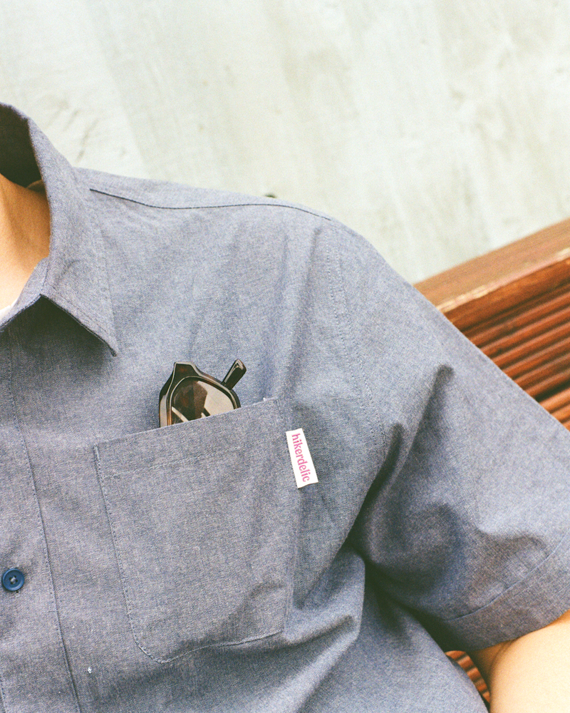 Hikerdelic Downtime Chambray Shirt Indigo Blue