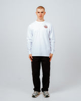 Hikerdelic Core Logo LS T-Shirt White