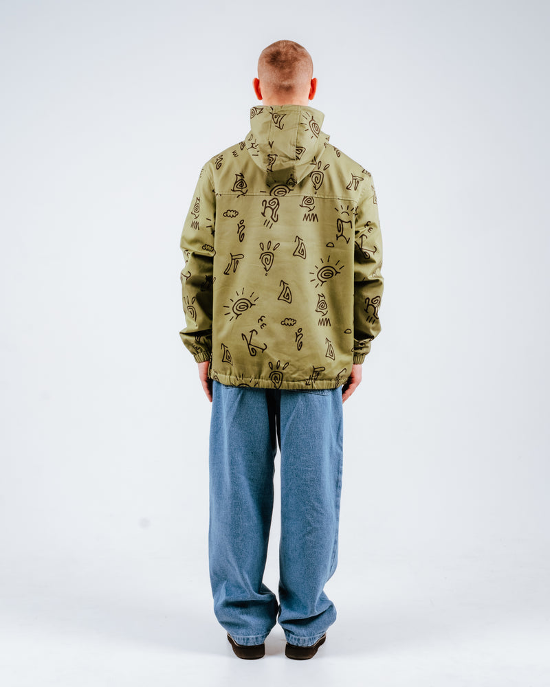 Hikerdelic Petroglyph Conway Smock Jacket Khaki