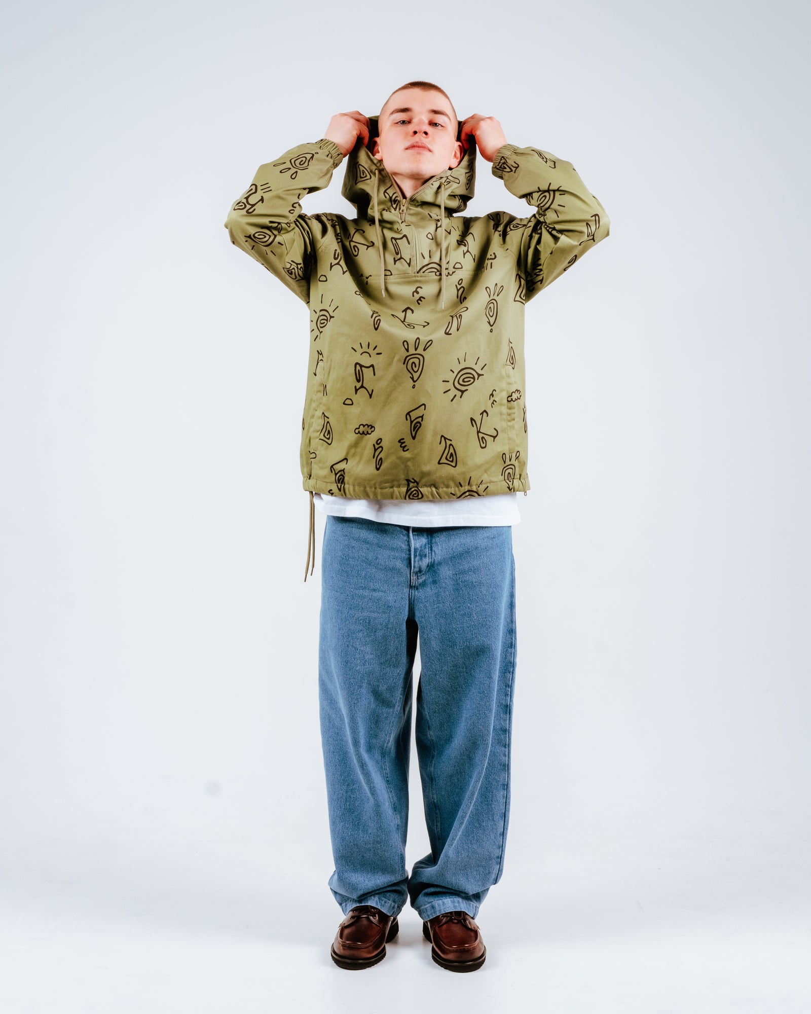 Hikerdelic Petroglyph Conway Smock Jacket Khaki