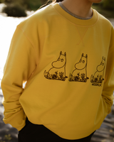 Hikerdelic x Moomin Fishing Sweatshirt Washed Yellow
