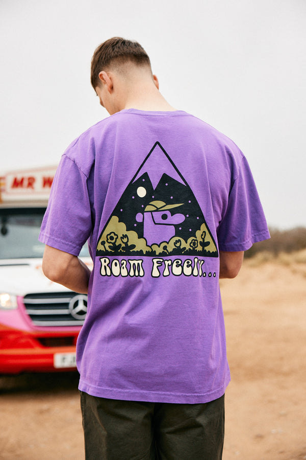 Hikerdelic Roam Freely SS T-Shirt Purple