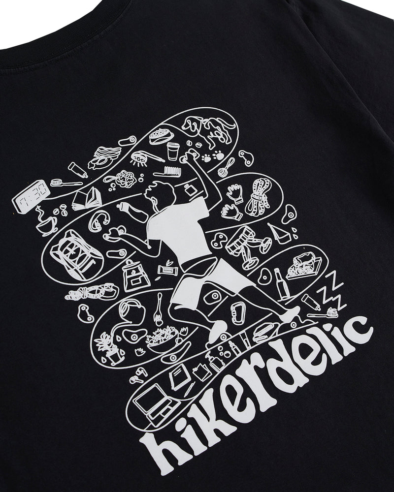 Hikerdelic 24 Hour SS T-shirt Black