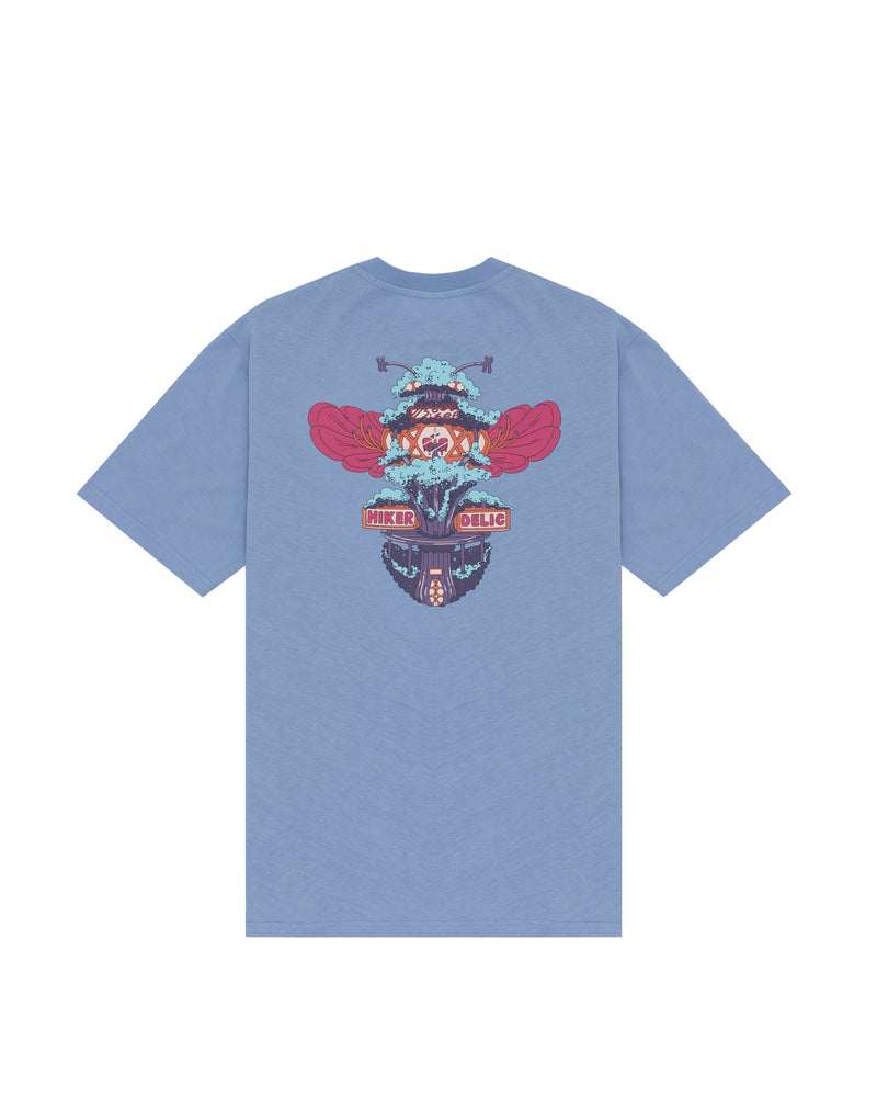 Hikerdelic Bee & Bee SS T-Shirt - Fjord Blue