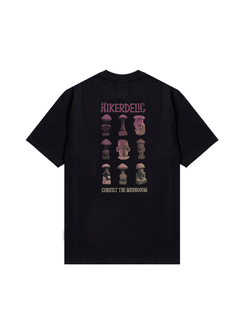 Hikerdelic Consult The Mushroom SS T-Shirt Black