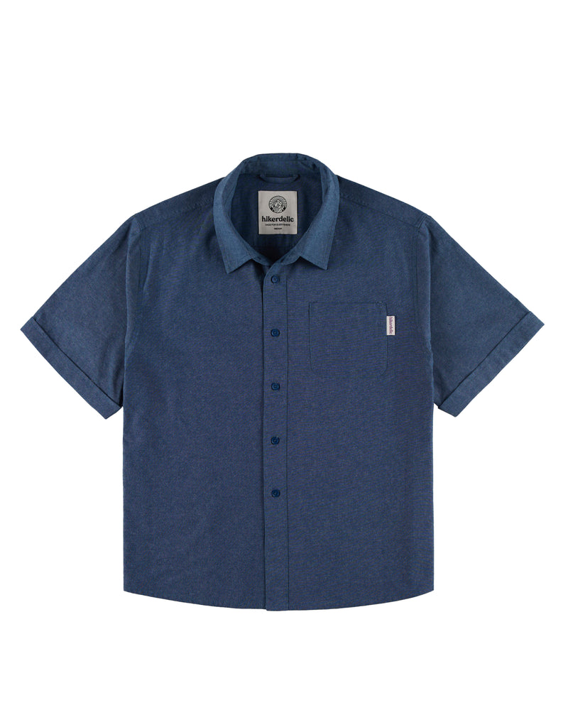 Hikerdelic Downtime Chambray Shirt Indigo Blue