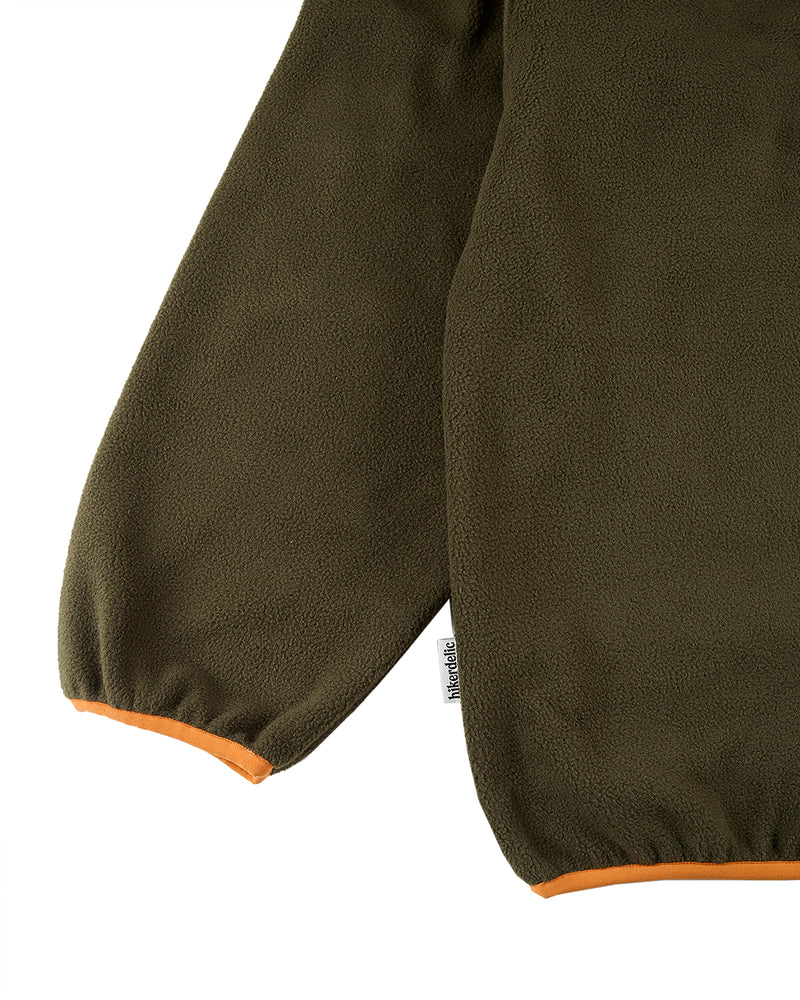 Hikerdelic Drifter Fleece Olive / Orange