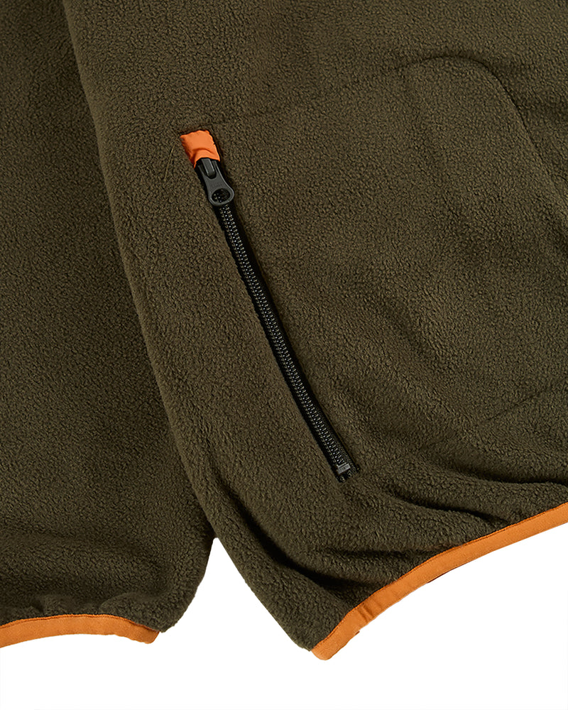 Hikerdelic Drifter Fleece Olive / Orange