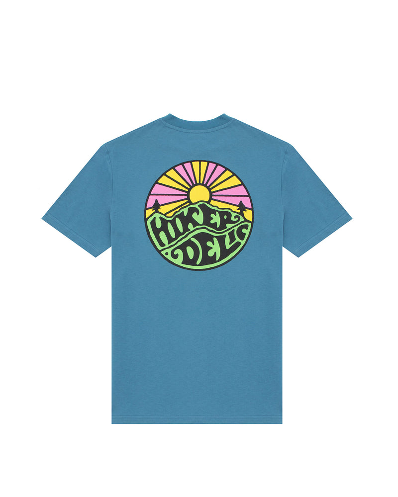 Hikerdelic Original Logo SS T-Shirt Hibiscus