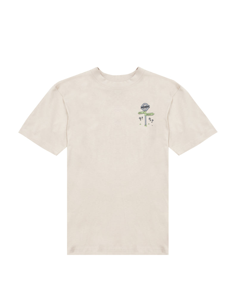Hikerdelic Peak & Precinct SS T-Shirt Oatmilk