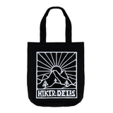 Hikerdelic Quad Logo Tote Bag Black