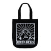 Hikerdelic Quad Logo Tote Bag Black
