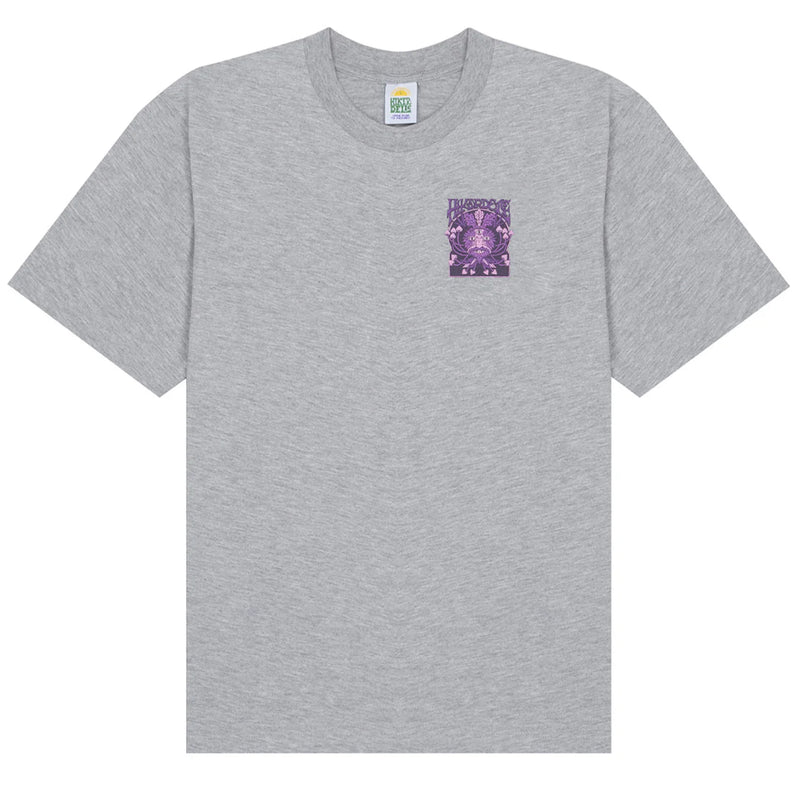 Hikerdelic Green Man SS T-Shirt - Grey Marl