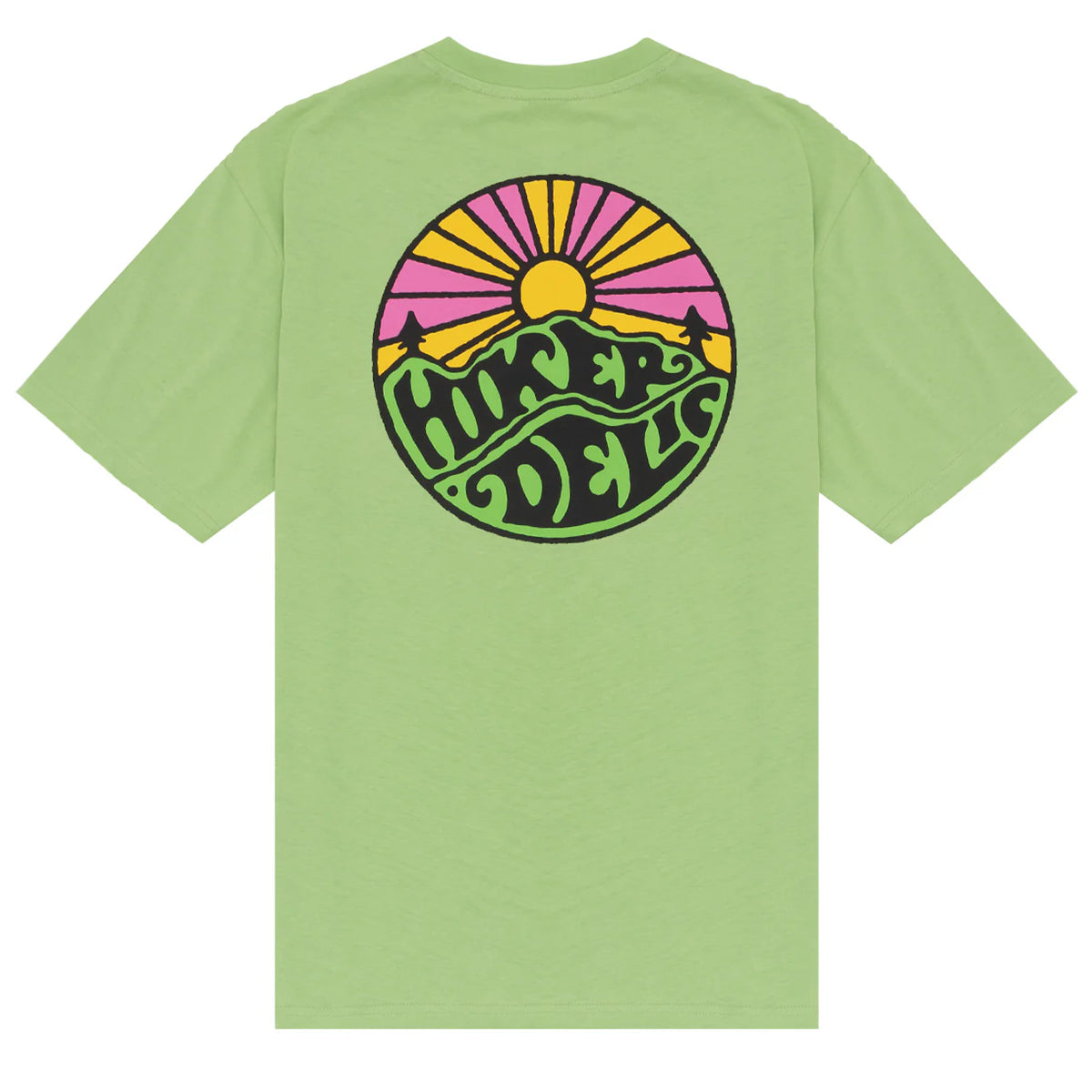 Hikerdelic Original Logo SS T-Shirt - Lime