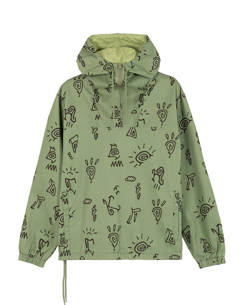 Hikerdelic Petroglyph Conway Smock Jacket Khaki