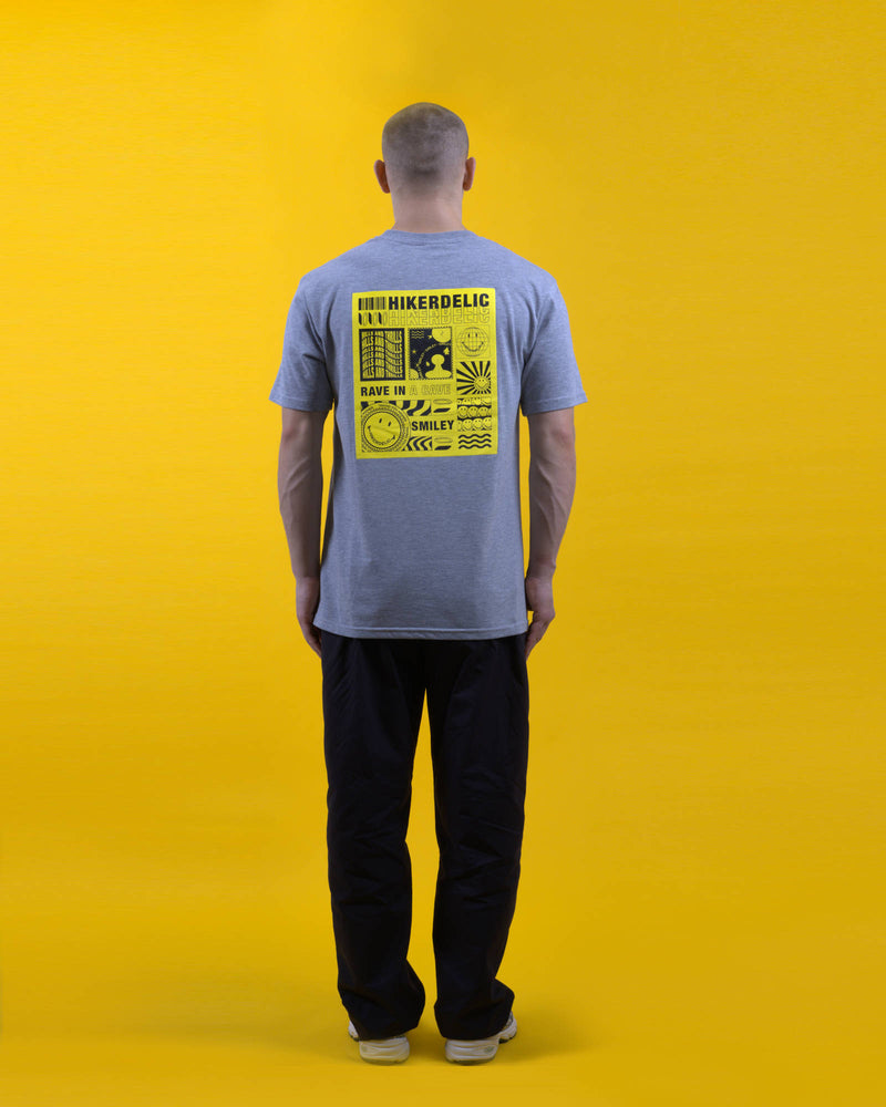 Hikerdelic x Smiley T-shirt Grey Marl