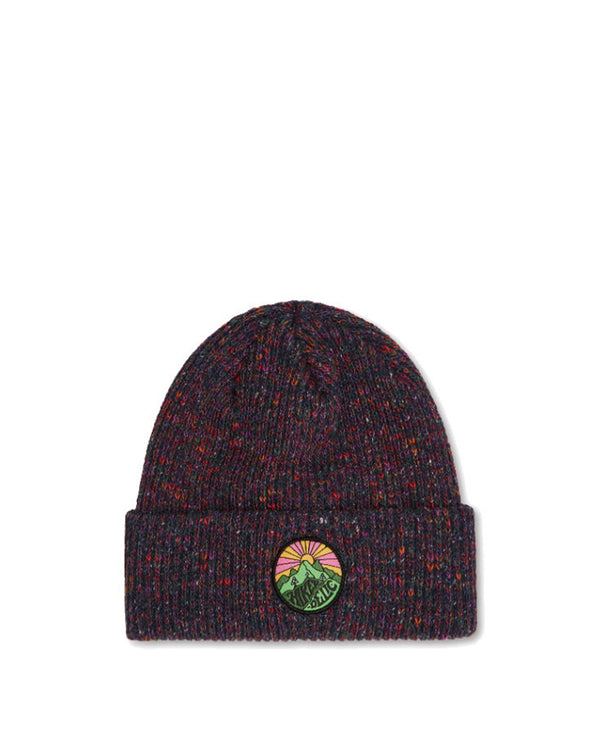 Hikerdelic x Druthers Recycled Melange Ribbed Beanie - Navy Green