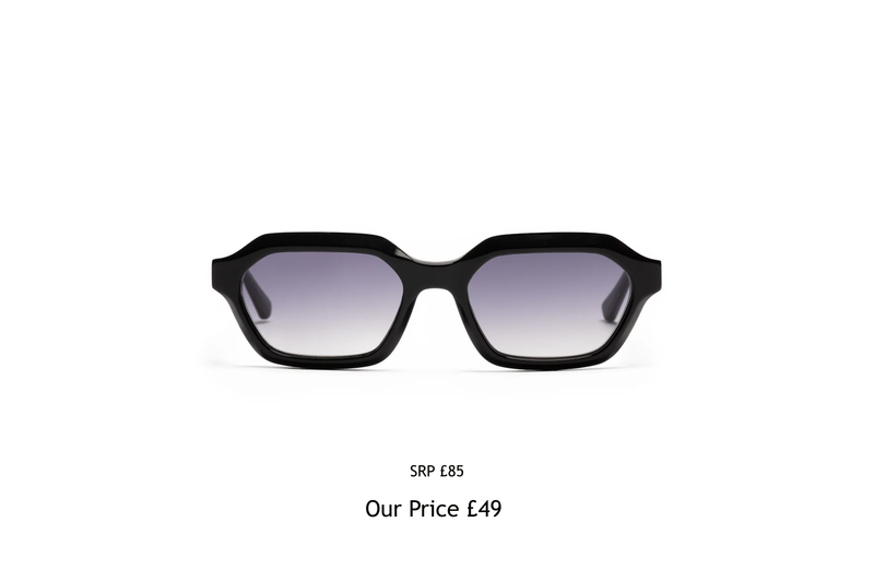 Hikerdelic x MessyWeekend Anthony Sunglasses Black Gradient Blue