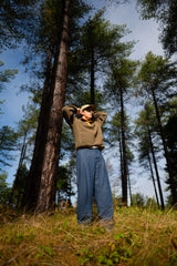 Hikerdelic Drifter Fleece Olive / Orange