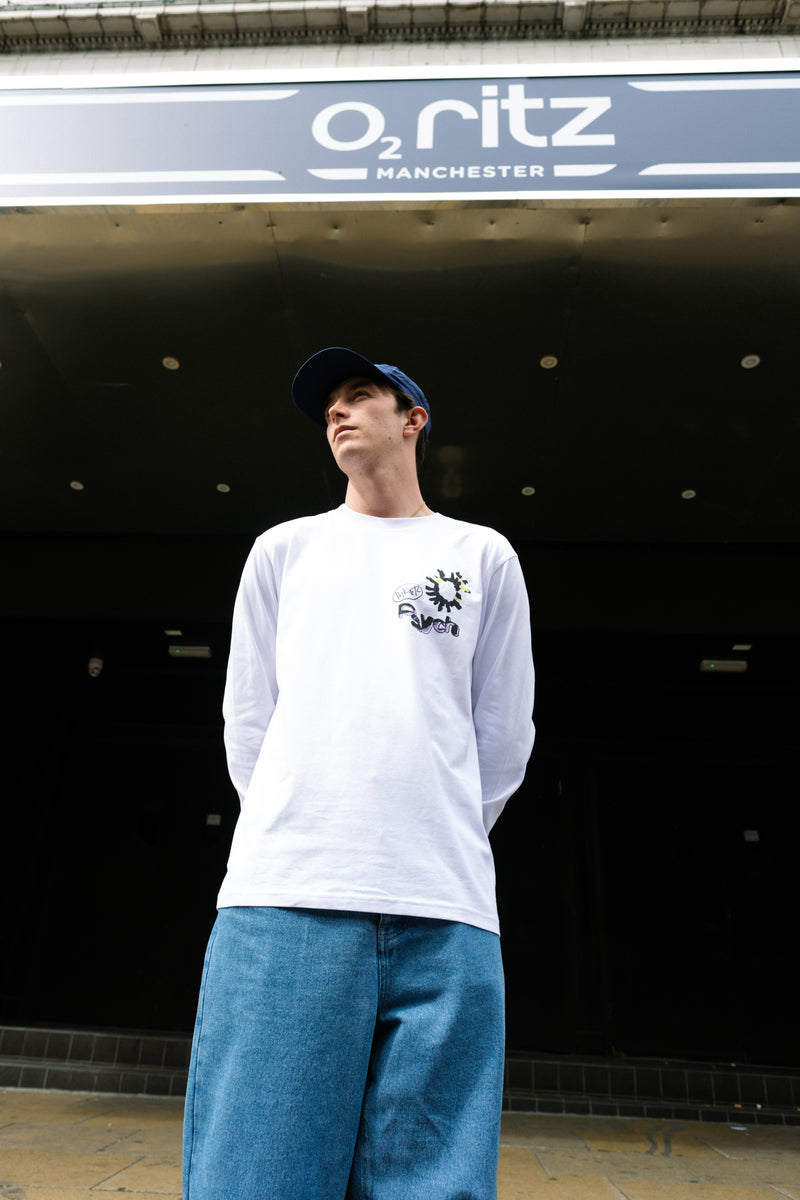 Hikerdelic x Psych Fest LS T-Shirt White