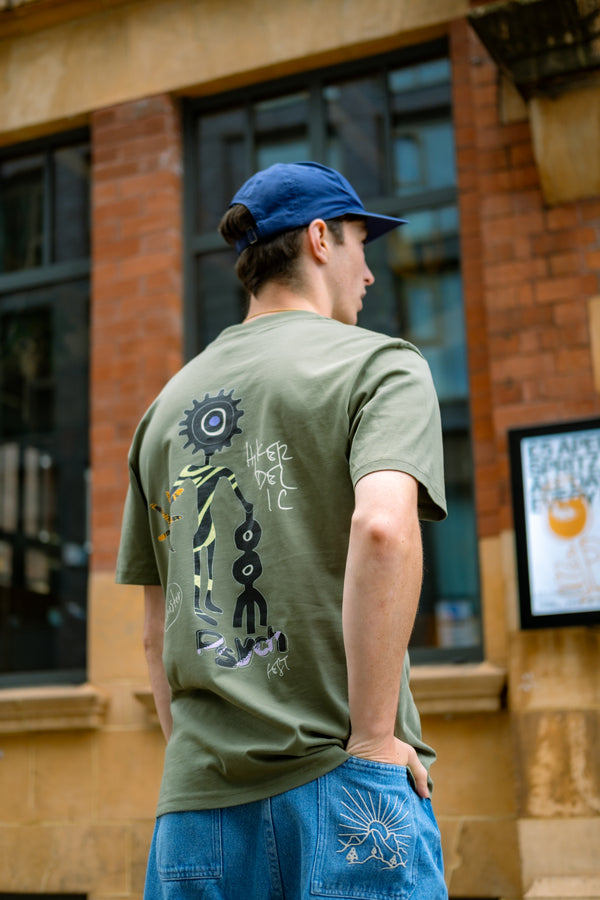 Hikerdelic x Psych Fest T-Shirt Khaki