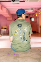 Hikerdelic x Psych Fest T-Shirt Khaki