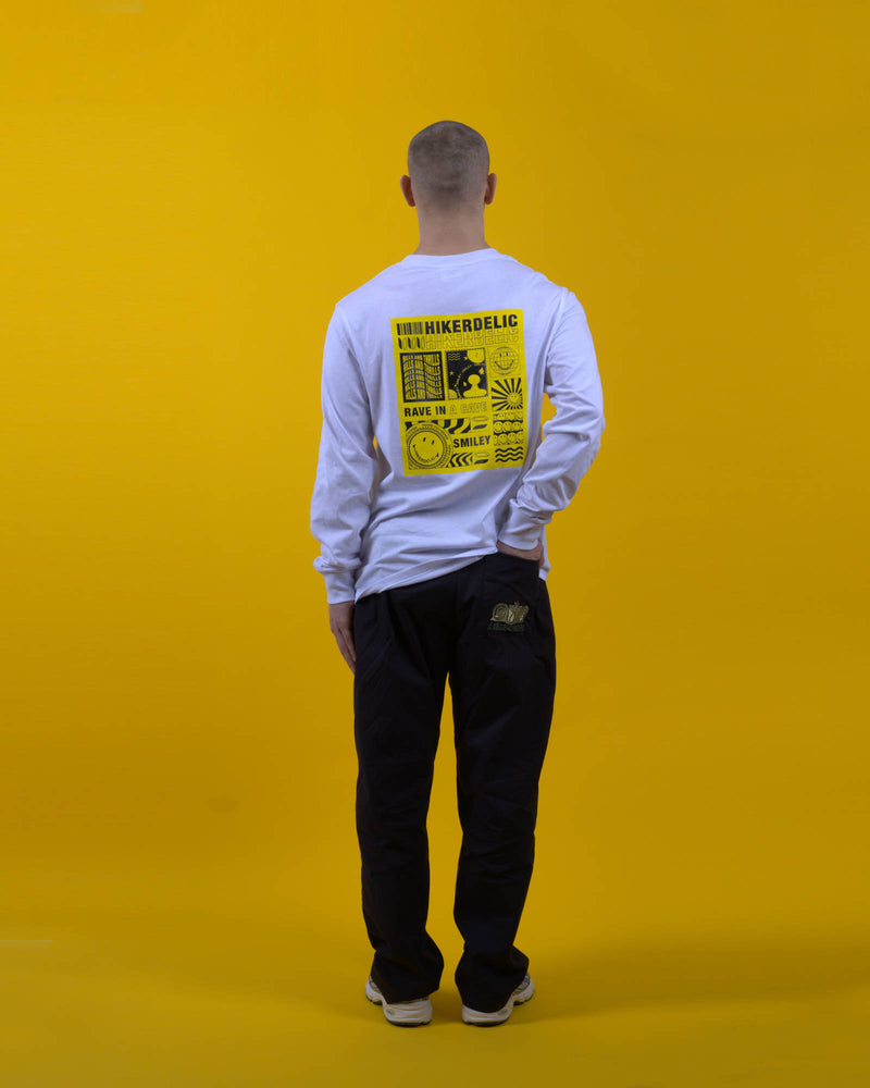 Hikerdelic x Smiley LS T-shirt White