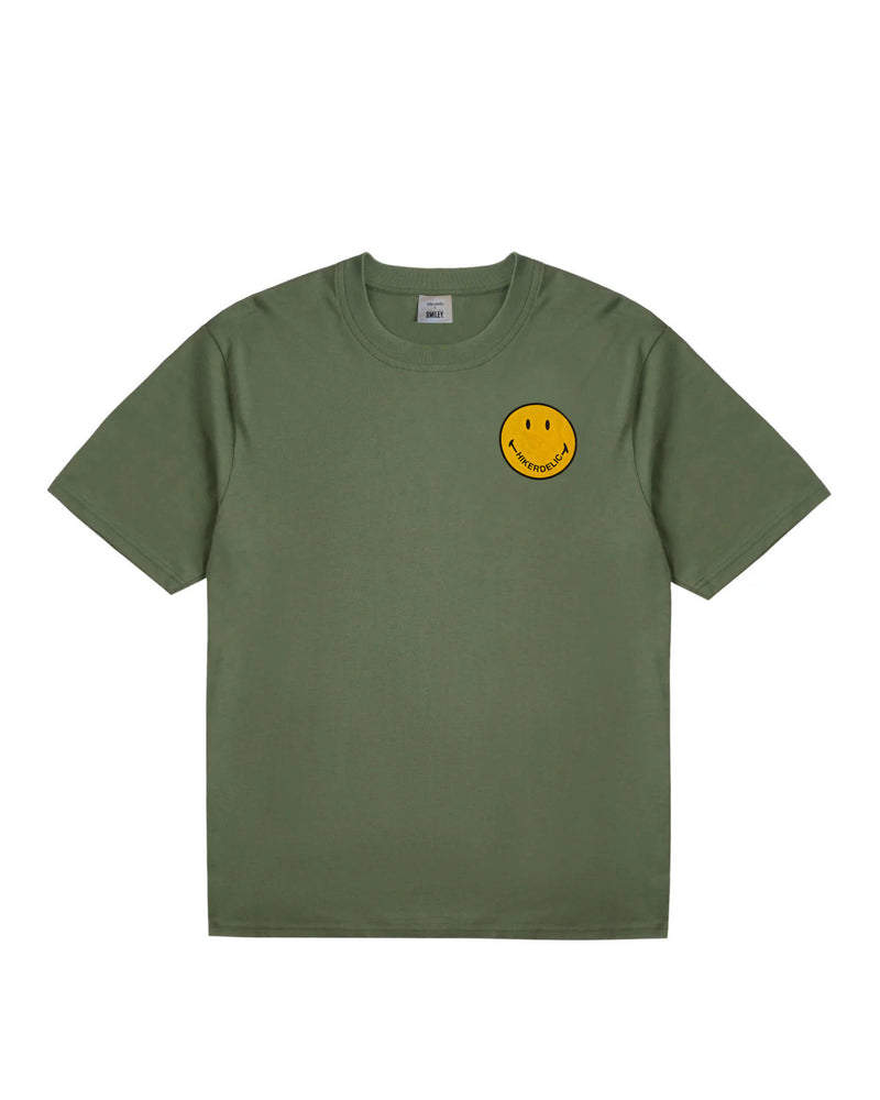 Hikerdelic x Smiley T-shirt Military Green