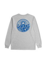 Hikerdelic Core Logo LS T-Shirt Grey Marl