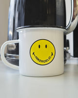 Hikerdelic x Smiley Enamel Mug White