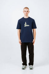 Hikerdelic Camp Logo T-Shirt Navy