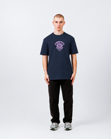 Hikerdelic Radio Logo SS T-Shirt Navy