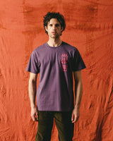 Hikerdelic Rave Flyer SS T Shirt Purple